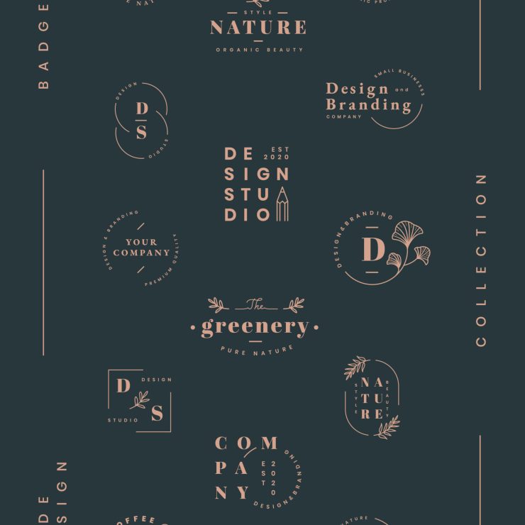 Floral brands and logo designs vector collection